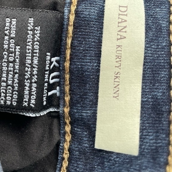 Kut Jeans Diana Curvy Skinny Dark Wash Kut From the Kloth Size 4 Jeans - Picture 11 of 11